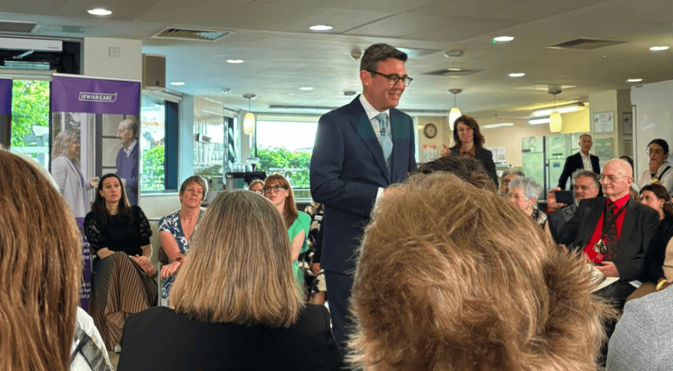 Andy Burnham talking about fixing adult social care at the ‘Big Conversation’ launch event