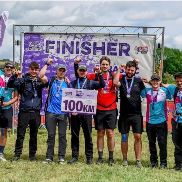 dementia uk supporter chad after completing the gower peninsula ultra challenge