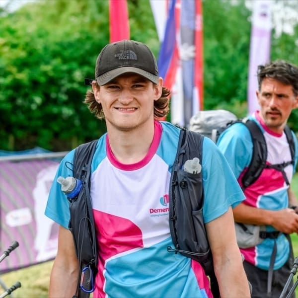 Dementia UK supporter Chad after completing an ultra challenge