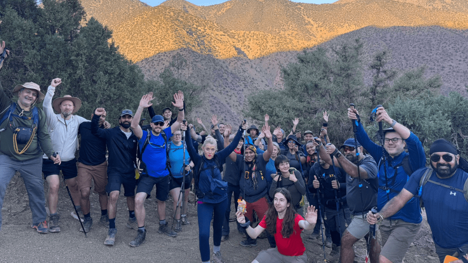Groups of employees trekked and cycled across India, Italy, Morocco and Slovenia