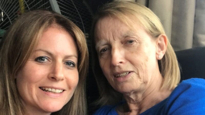 Jenny with her mum