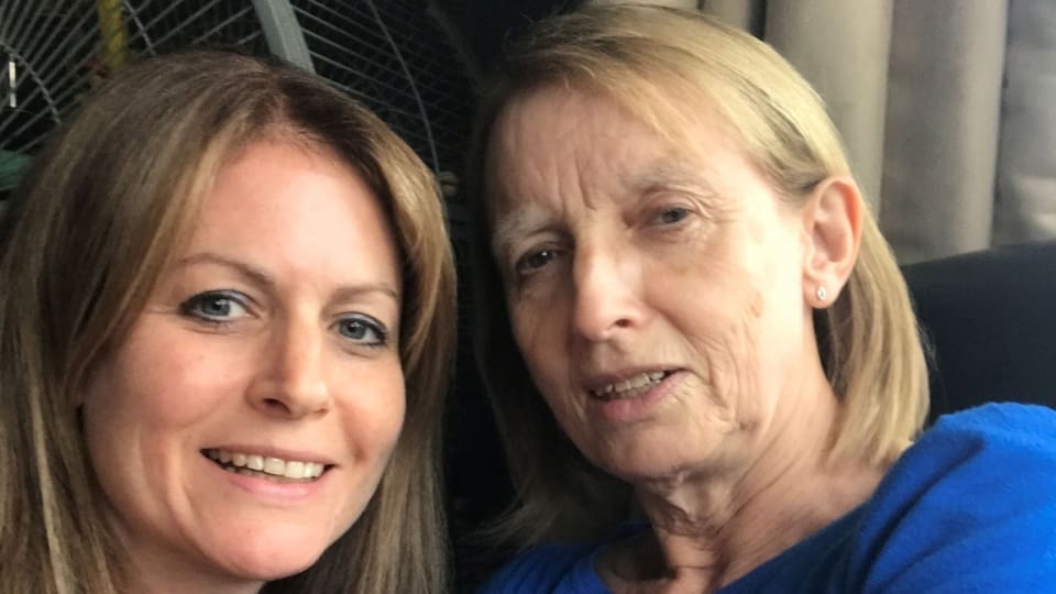 Jenny with her mum