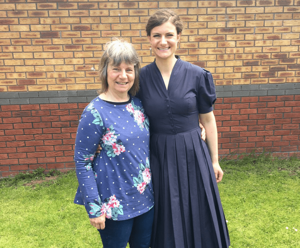 Rosie smiles alongside her mother, Dawnie