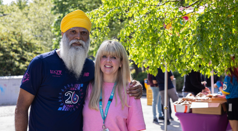 Manny and Wanda (Admiral Nurse) at Samosa Saturday