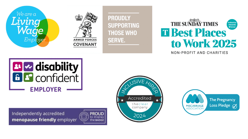 Logos of accreditations we have