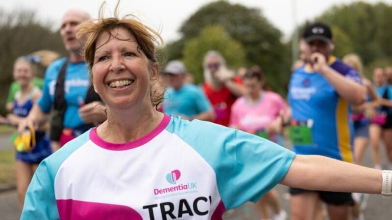 Dementia UK supporter Tracy completeing the Great Manchester Run